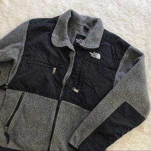 The north face blacks and gray jacket
